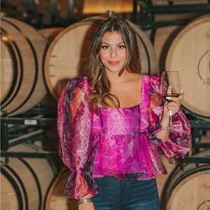 Buddy love snake skin top